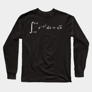 Math Equations: Gaussian Integral - Math And Calculus Basics Long Sleeve T-Shirt